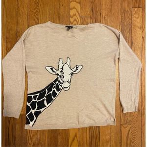 Talbots Giraffe Sweater Women’s Medium Petite